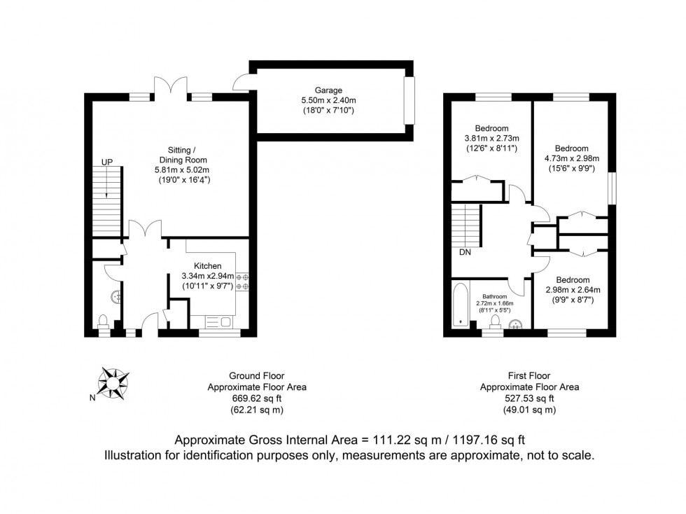 Floorplan for Shelley Road, Ringmer, BN8