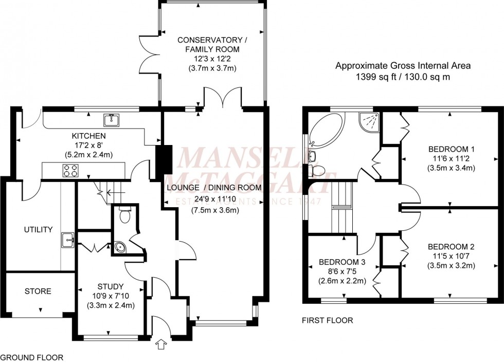Floorplan for East View Fields, Plumpton Green, BN7