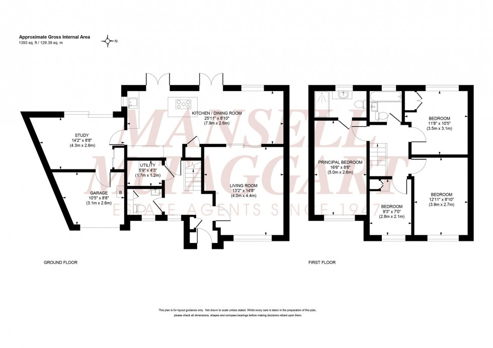 Floorplan for Valebridge Drive, Burgess Hill, RH15