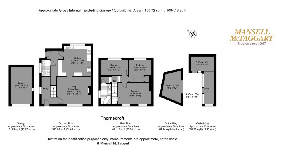 Floorplan for Thornscroft, Steyning, BN44