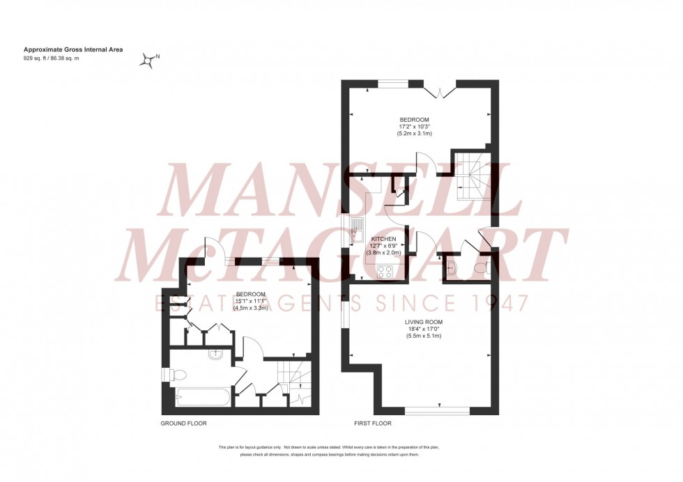 Floorplan for Barnden Close, Burgess Hill, RH15