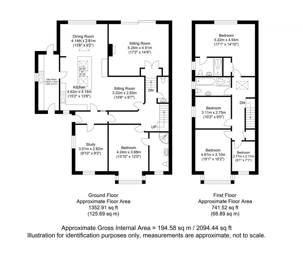 Floorplan for Barn Hatch Close, Lewes, BN7