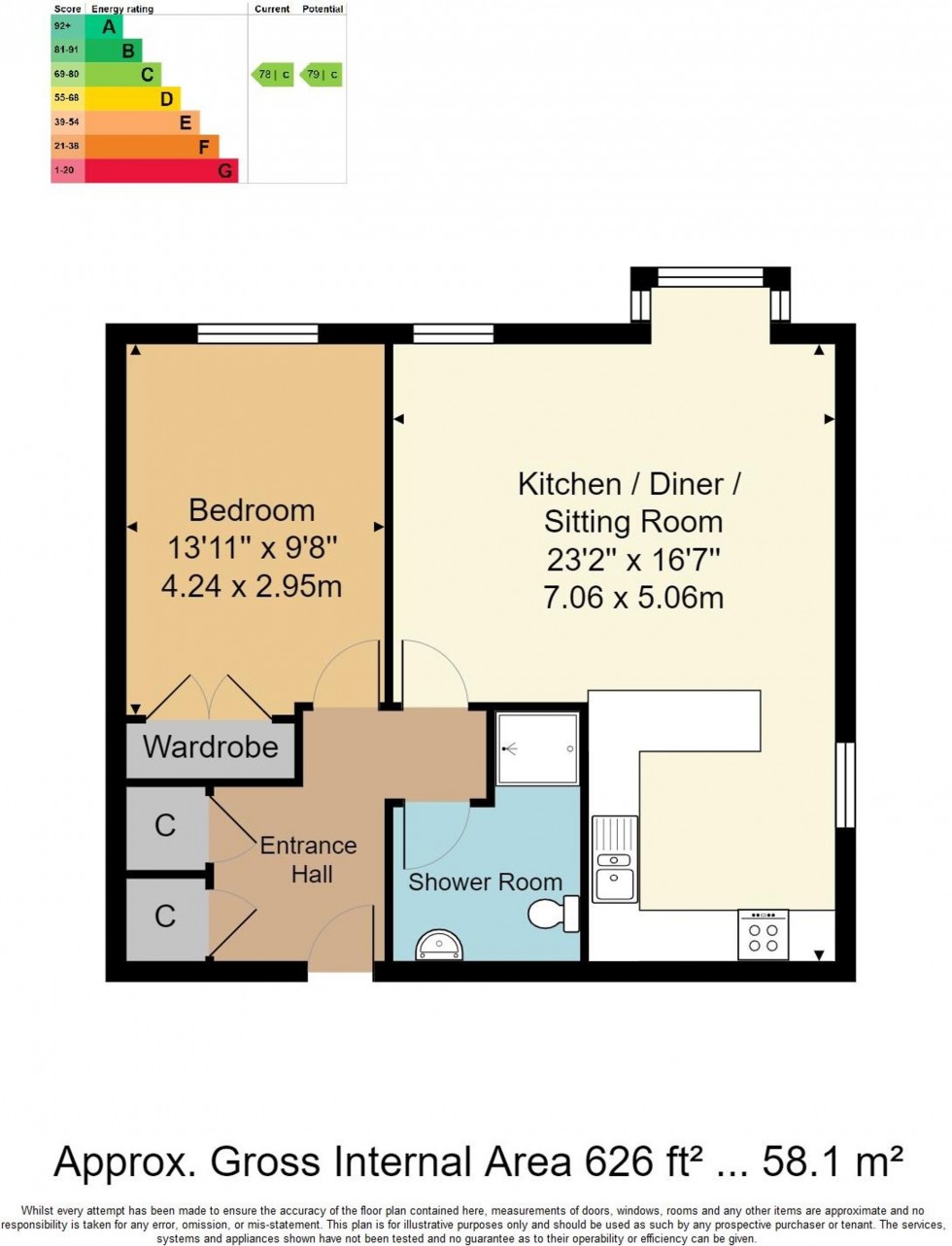 Floorplan for Whitehill Road, The Mews Whitehill Road, TN6