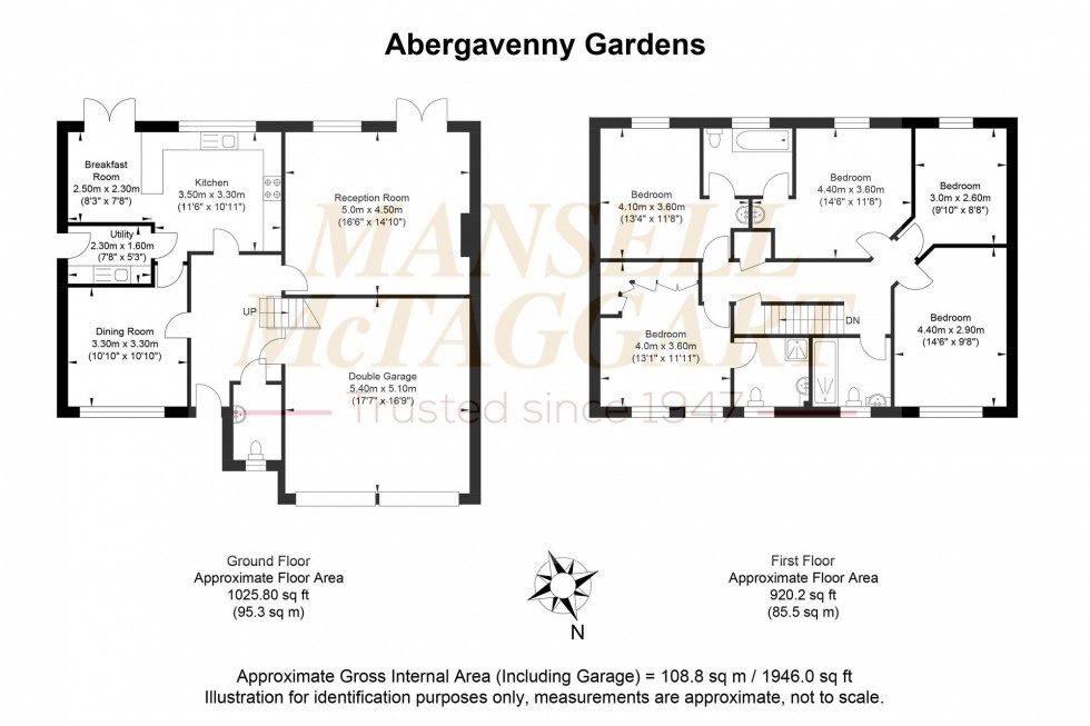 Floorplan for Abergavenny Gardens, Copthorne, RH10