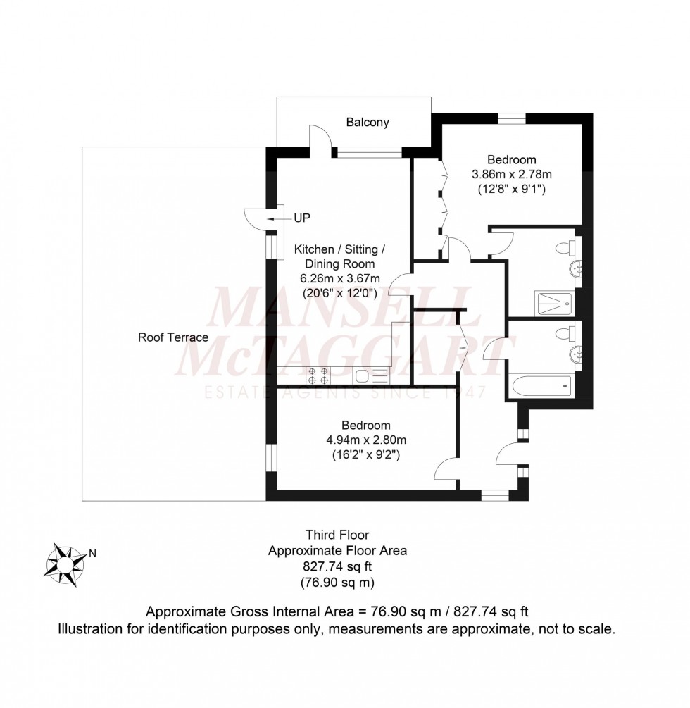 Floorplan for Albion Way, Horsham, RH12