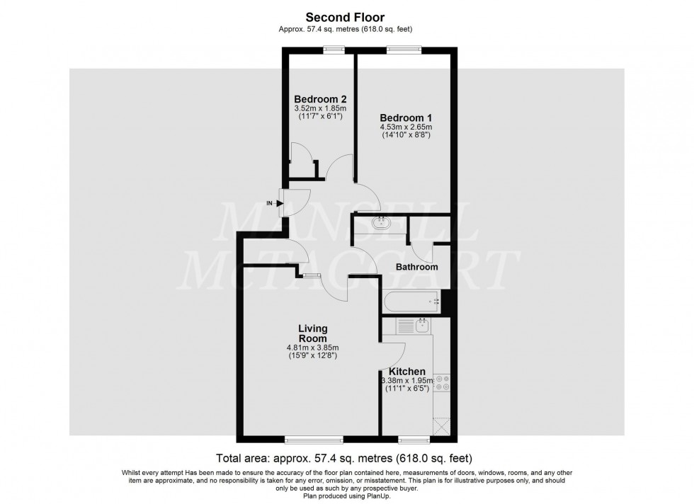 Floorplan for Oakside Court, Horley, RH6