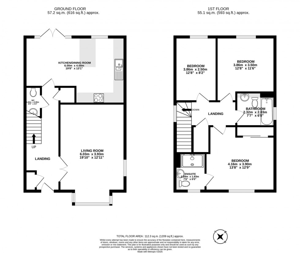 Floorplan for Mortain Road, Felbridge, RH19
