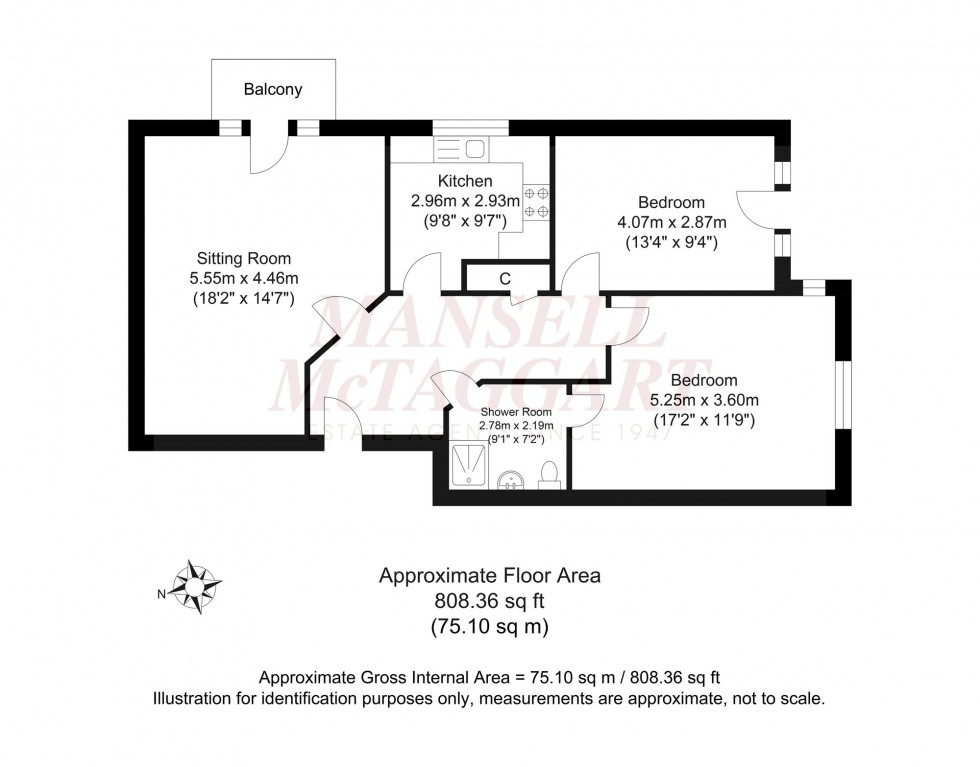 Floorplan for Strome Park, Washington Road, RH20