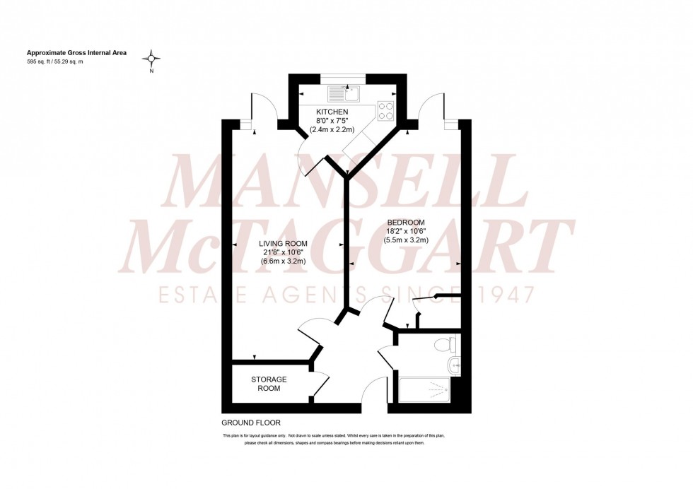 Floorplan for The Brow, Clayton Court The Brow, RH15