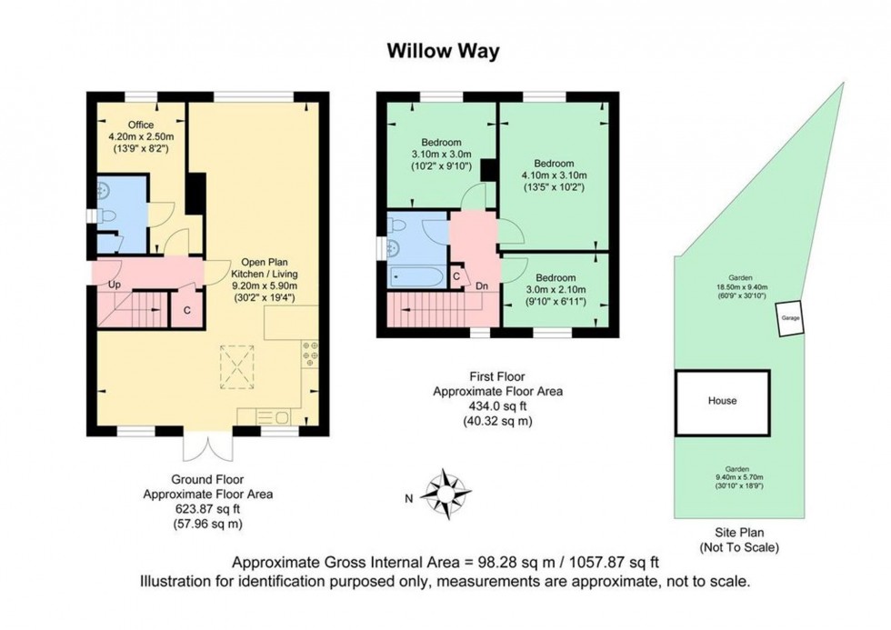 Floorplan for Willow Way, Hurstpierpoint, BN6