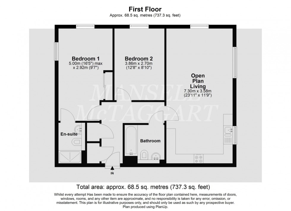 Floorplan for Webber Street, Sandpiper House, RH6
