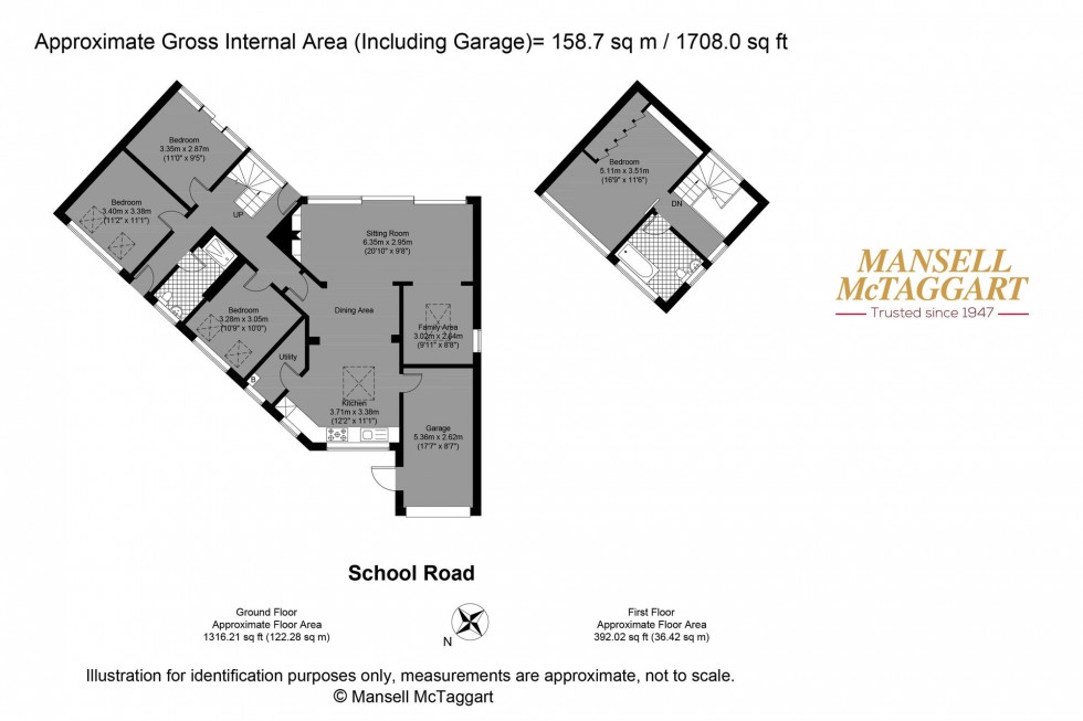 Floorplan for School Road, Upper Beeding, BN44