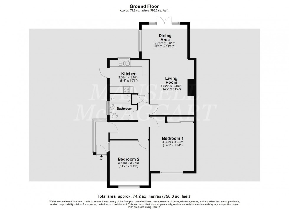 Floorplan for Blundell Avenue, Horley, RH6
