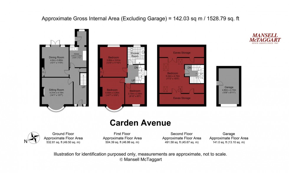 Floorplan for Carden Avenue, Brighton, BN1