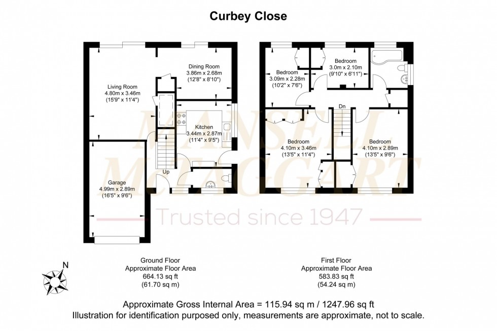 Floorplan for Curbey Close, West Chiltington, RH20