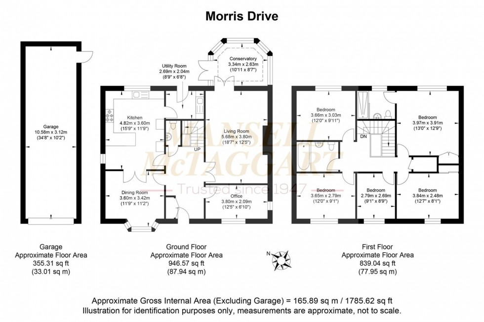 Floorplan for Morris Drive, Billingshurst, RH14