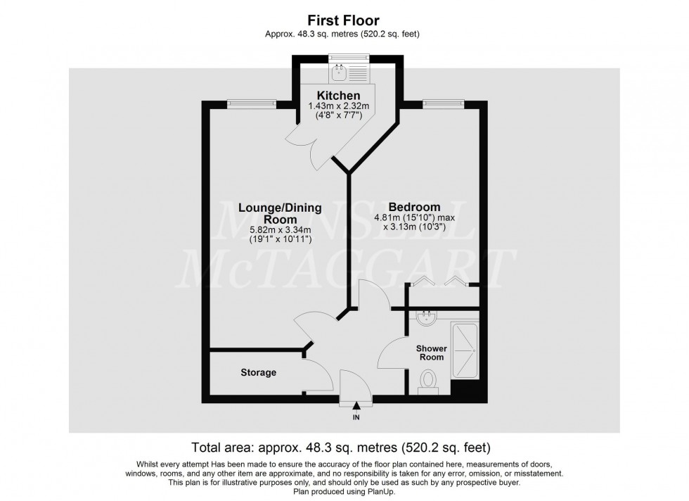 Floorplan for Massetts Road, Mitchell Court, RH6