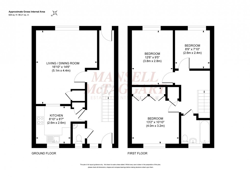 Floorplan for Cissbury Road, Burgess Hill, RH15