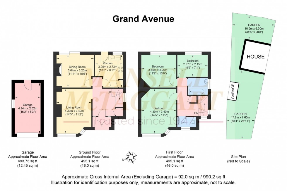 Floorplan for Grand Avenue, Hassocks, BN6