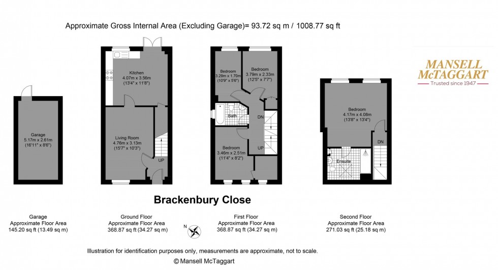 Floorplan for Brackenbury Close, Portslade, BN41