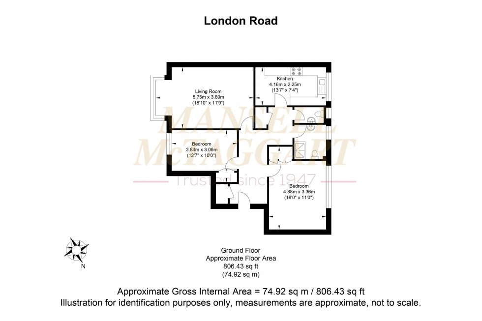 Floorplan for London Road, Patcham, BN1