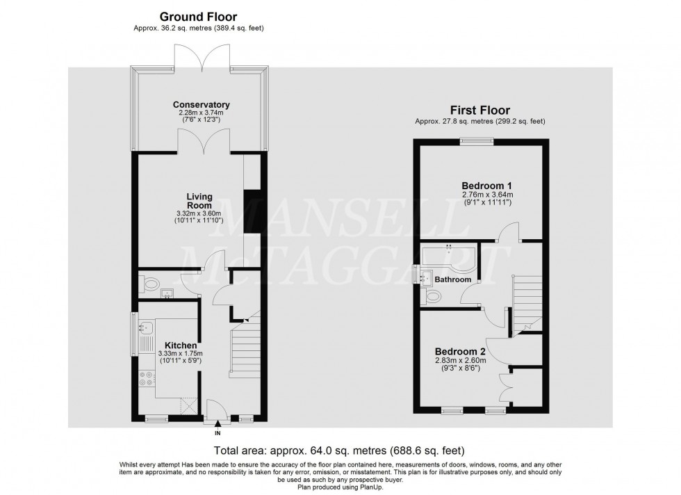 Floorplan for St. Helier Close, Crawley, RH11
