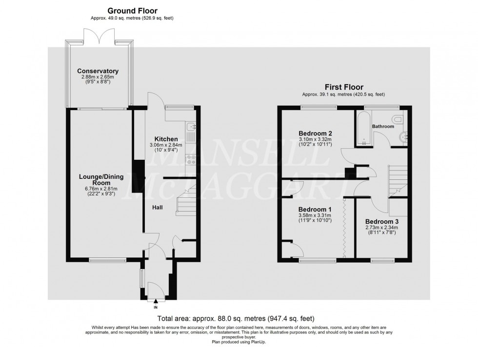 Floorplan for Constable Road, Crawley, RH10