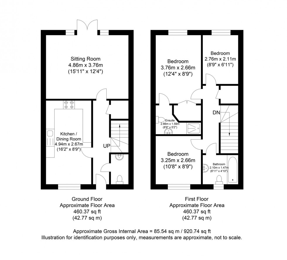 Floorplan for Gordon Road, Buxted, TN22