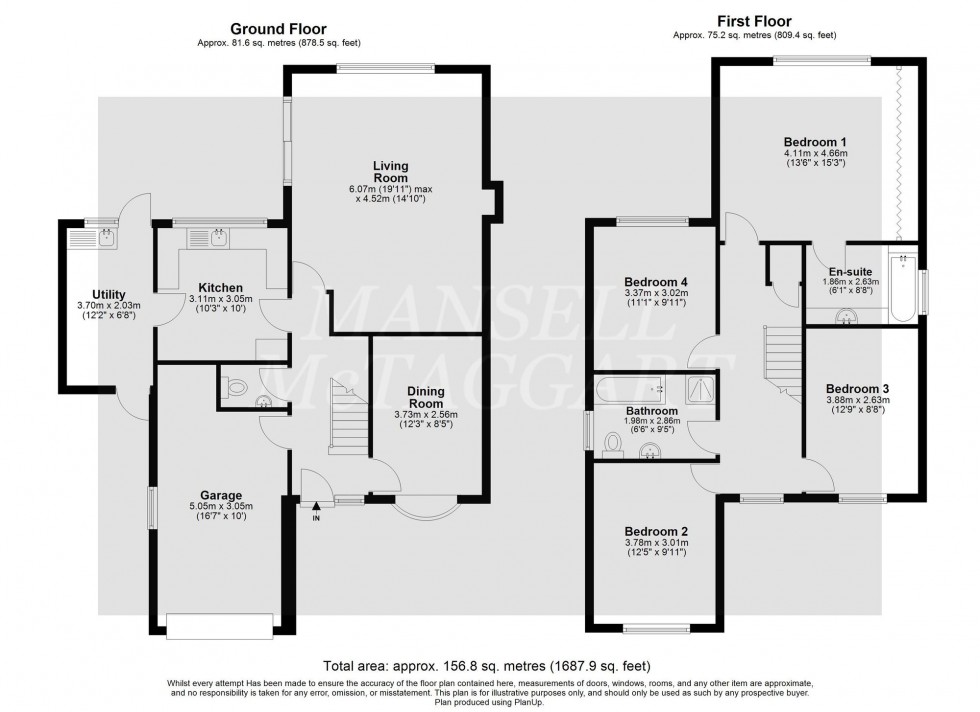 Floorplan for Beaconsfield Road, Chelwood Gate, RH17