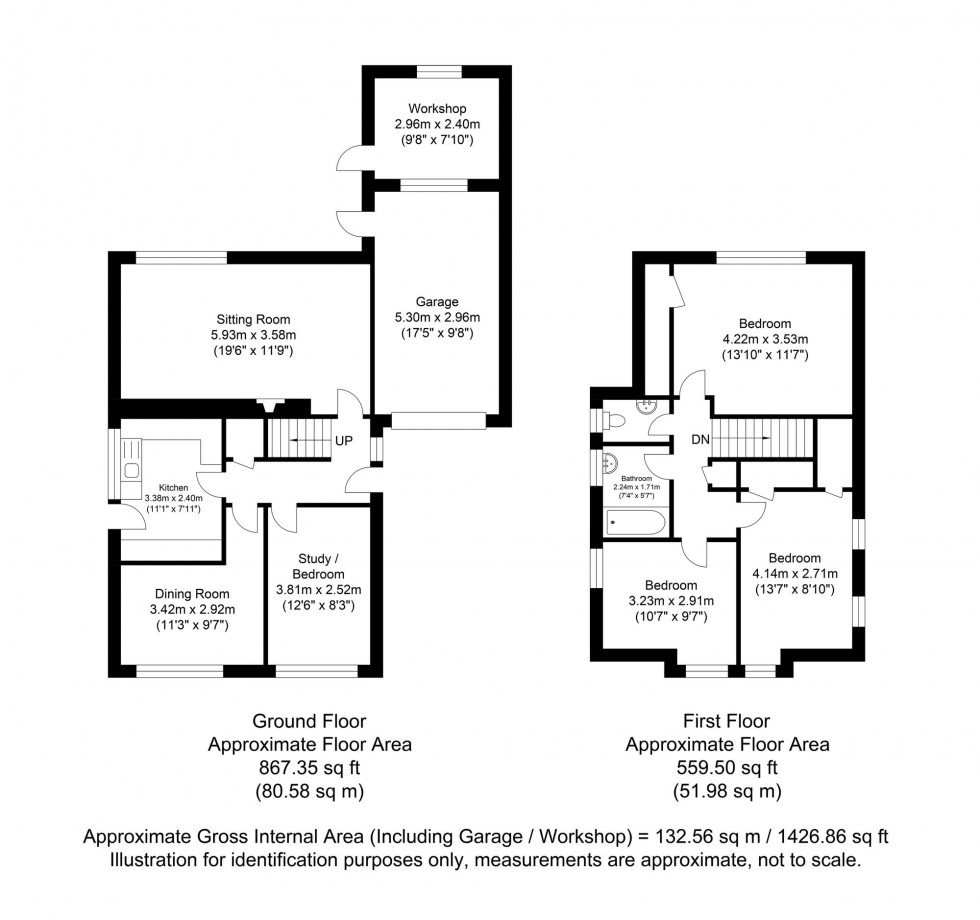 Floorplan for Harecombe Road, Crowborough, TN6