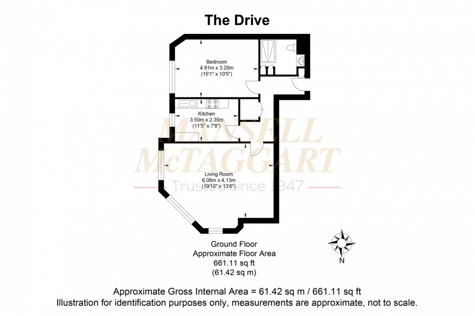 Floorplan for The Drive, Hove, BN3
