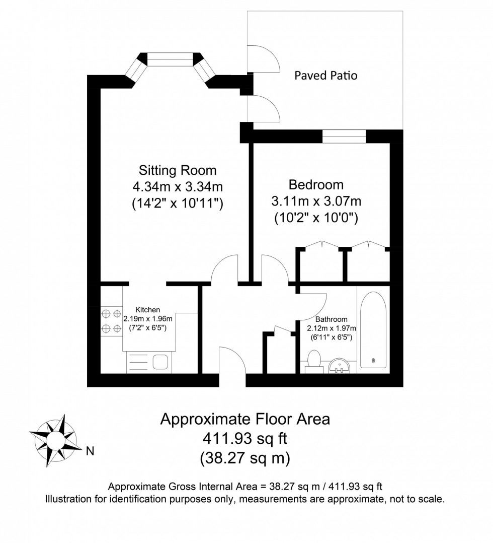 Floorplan for Cliffe High Street, St. Thomas Court Cliffe High Street, BN7