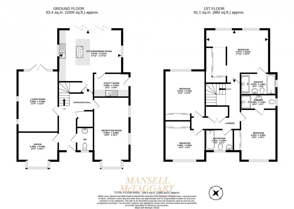 Floorplan for Wheelwrights Place, Turners Hill Road, RH10