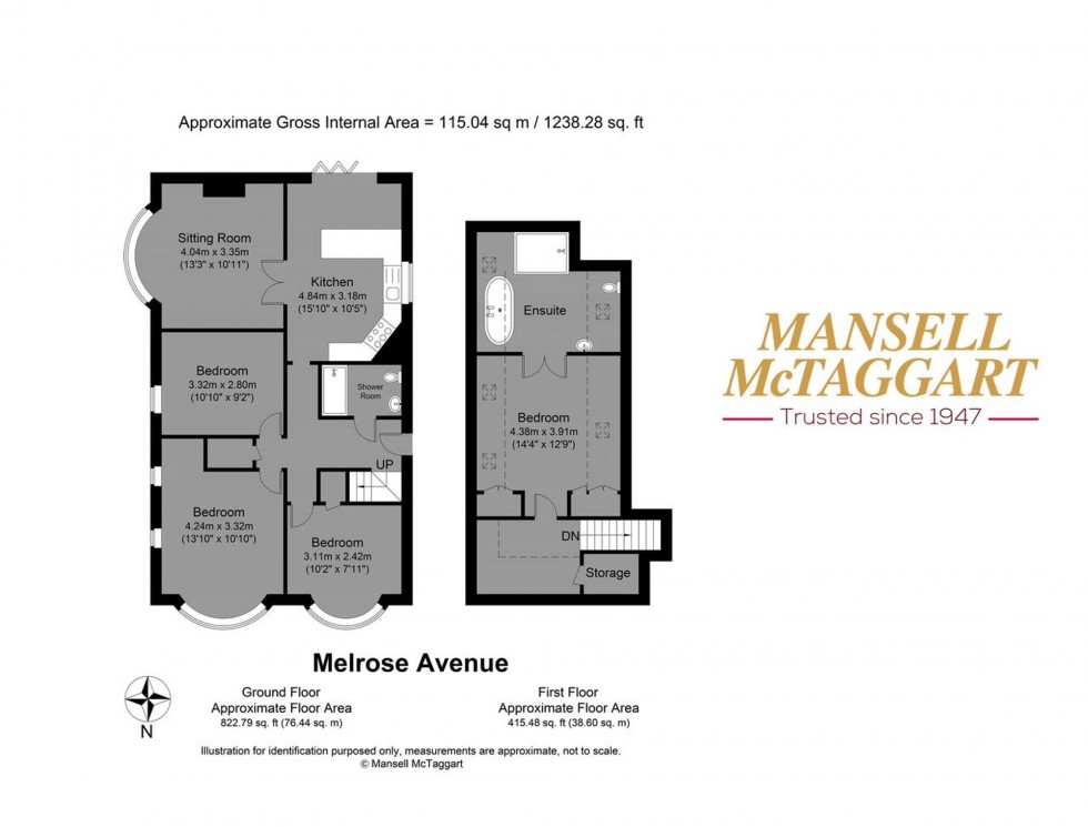 Floorplan for Melrose Avenue, Portslade, BN41