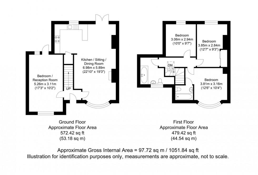 Floorplan for Valence Road, Lewes, BN7