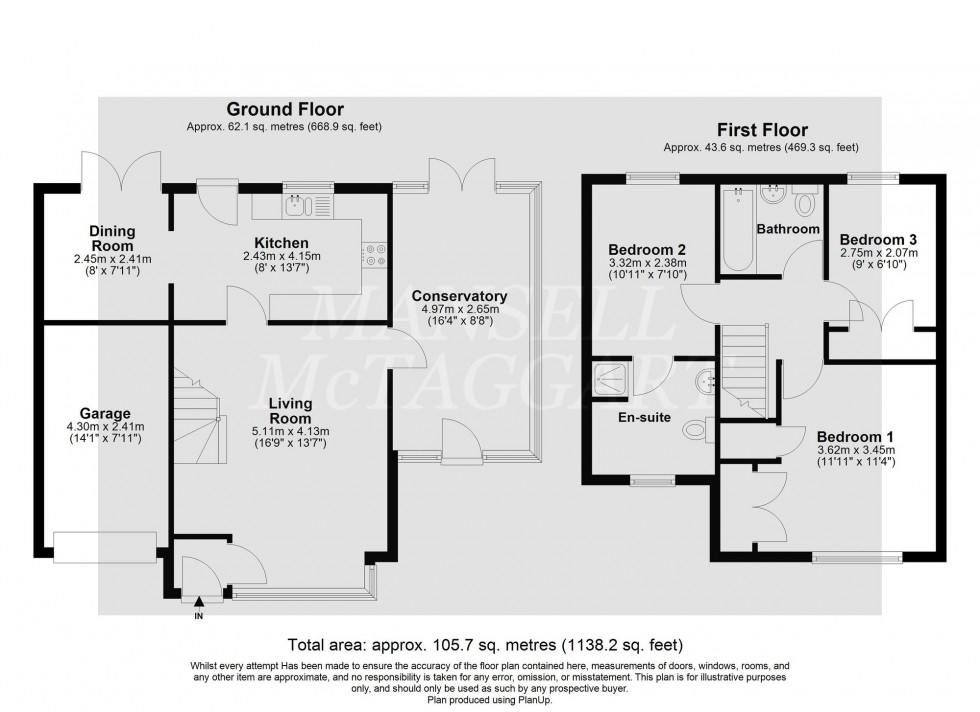 Floorplan for Pine Gardens, Horley, RH6