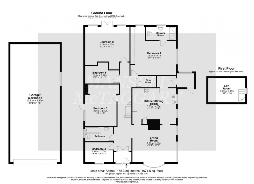 Floorplan for Woodcock Hill, Felbridge, RH19