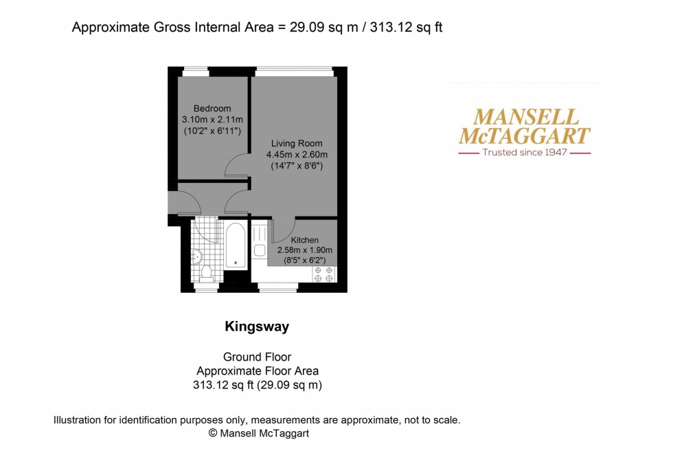 Floorplan for Kingsway, Hove, BN3