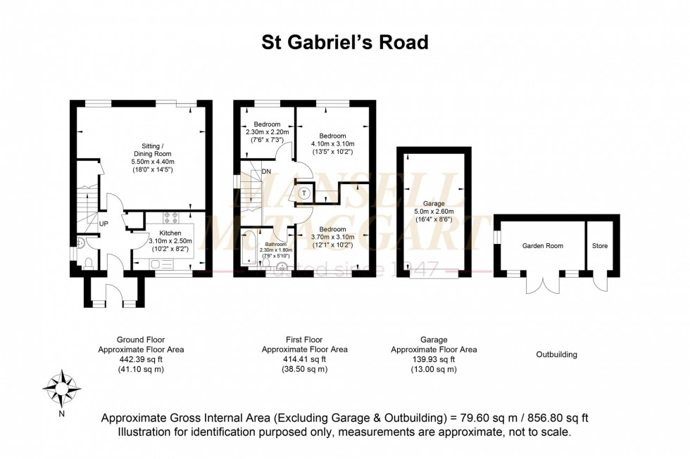 Floorplan for St. Gabriels Road, Billingshurst, RH14