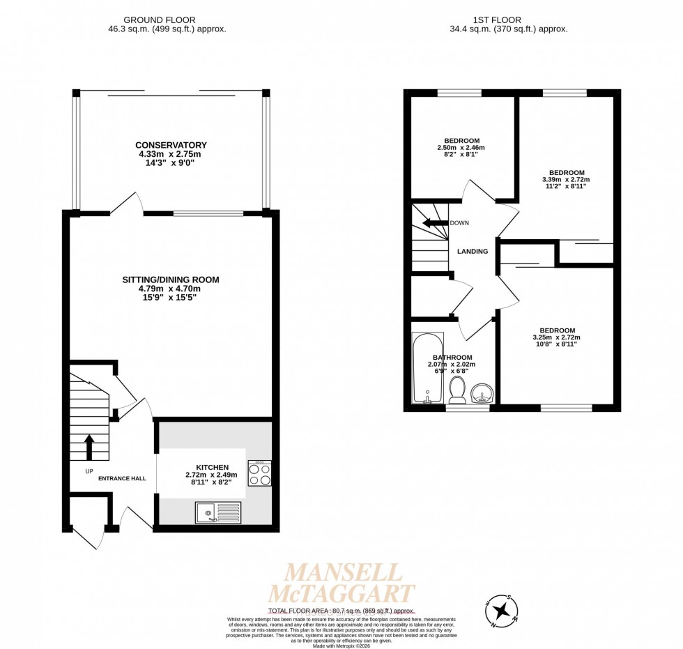 Floorplan for Oaklands, Horley, RH6