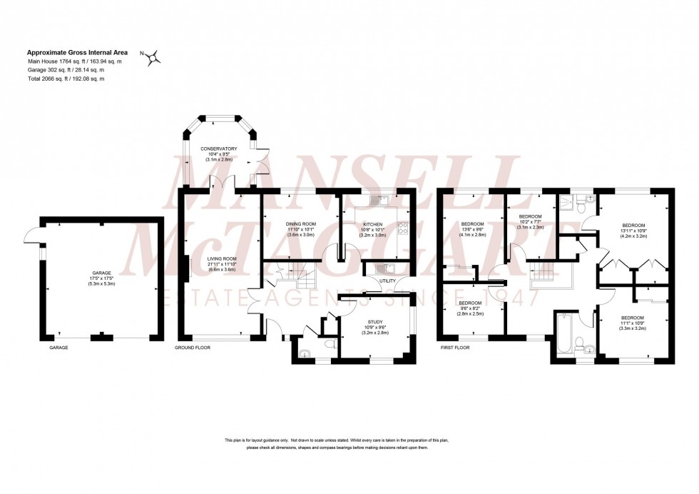 Floorplan for Sparrow Way, Burgess Hill, RH15