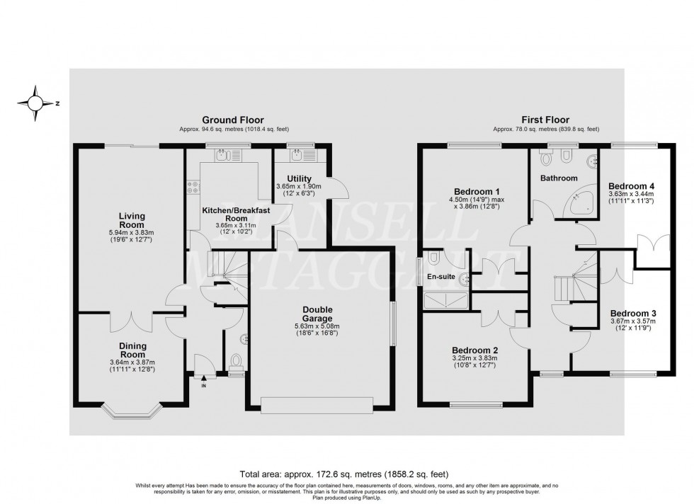 Floorplan for Ashdown Road, Forest Row, RH18