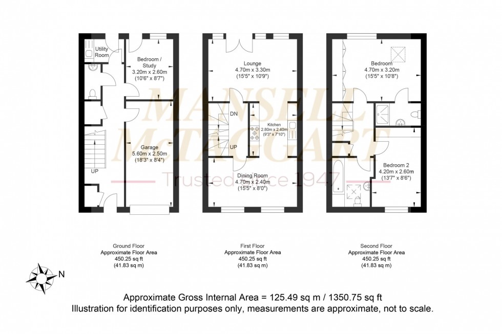 Floorplan for Saddlers Close, Billingshurst, RH14