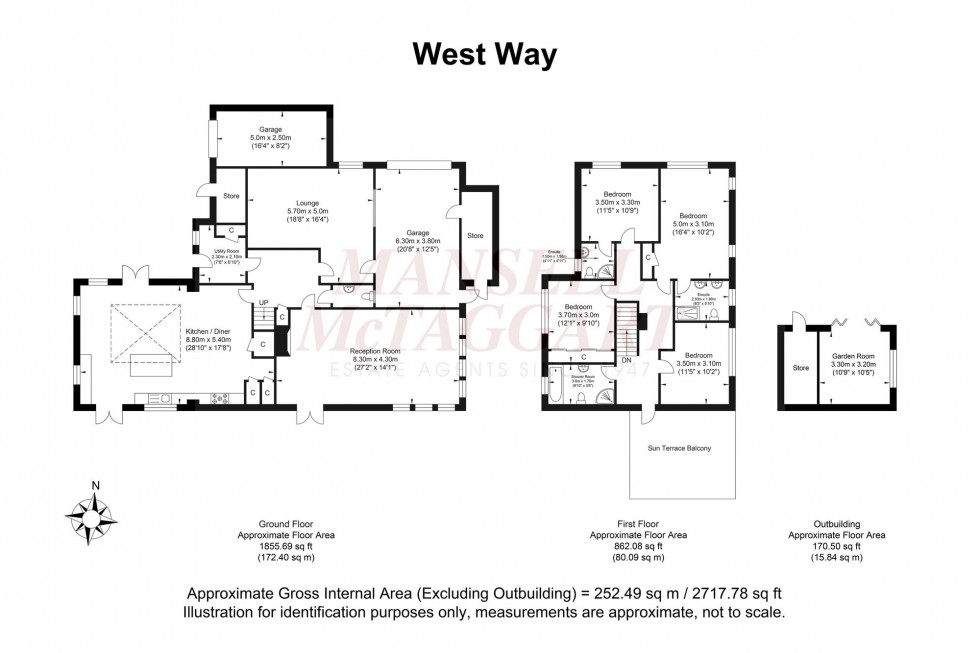 Floorplan for West Way, Slinfold, RH13