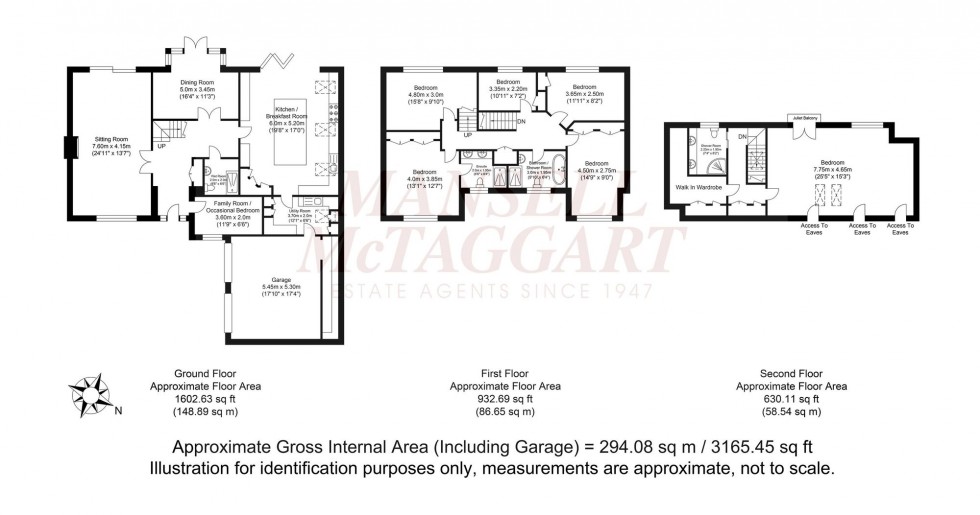 Floorplan for Pondtail Drive, Horsham, RH12