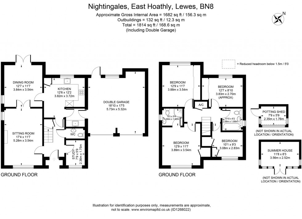 Floorplan for Nightingales, East Hoathly, BN8
