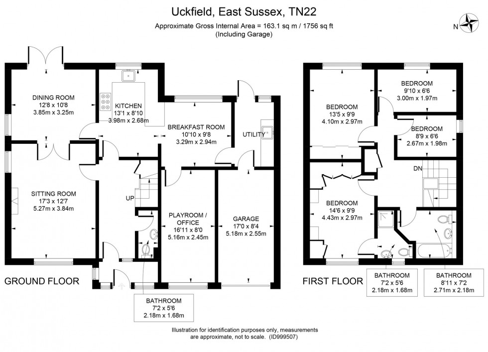 Floorplan for Tainters Brook, Uckfield, TN22