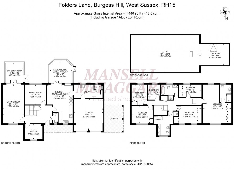 Floorplan for Folders Lane, Burgess Hill, RH15