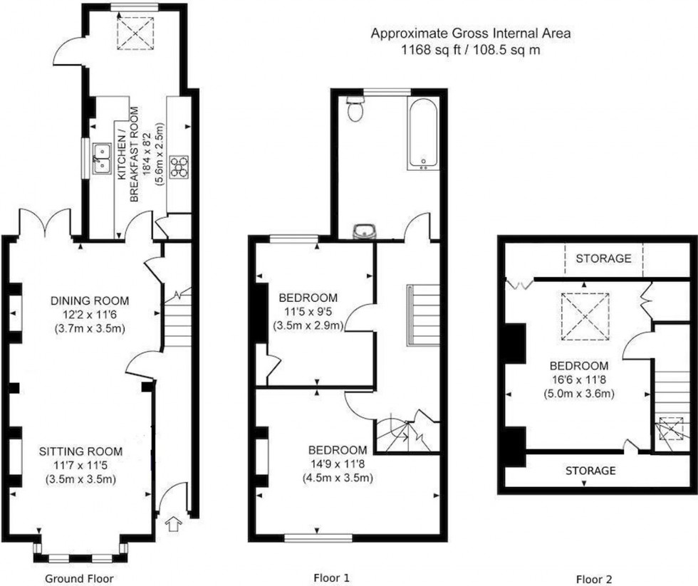 Floorplan for Gower Road, Haywards Heath, RH16