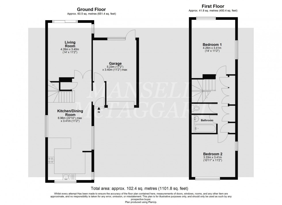 Floorplan for Sharon Close, Crawley, RH10